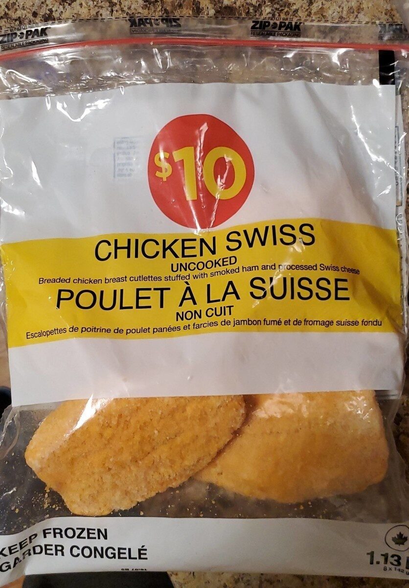 Chicken Swiss uncooked - Produit - fr