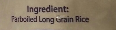 Riz à grain long partiellement cuit - Ingrédients
