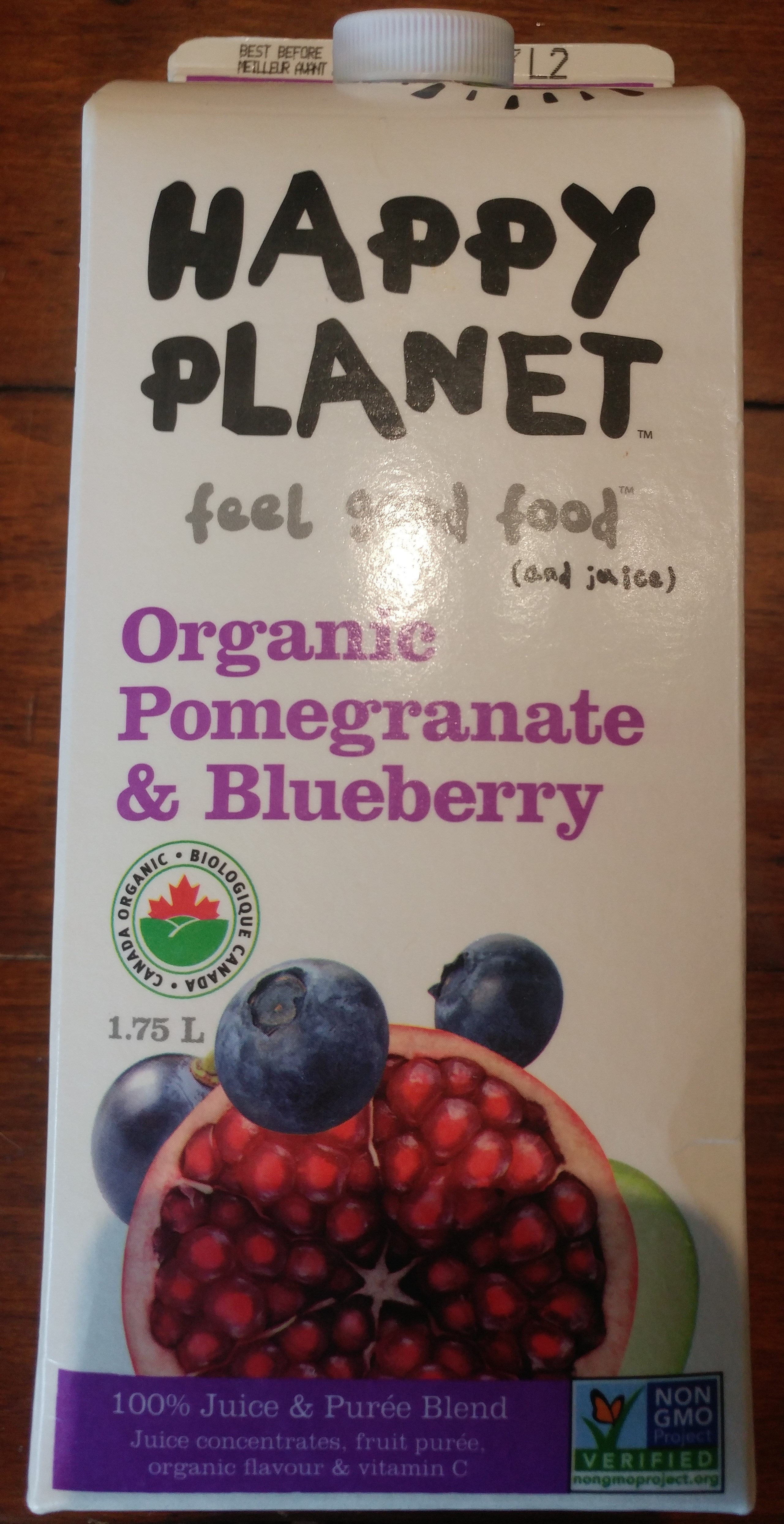 Organic Pomegranate & Blueberry 100% Juice & Purée Blend - Produit - en