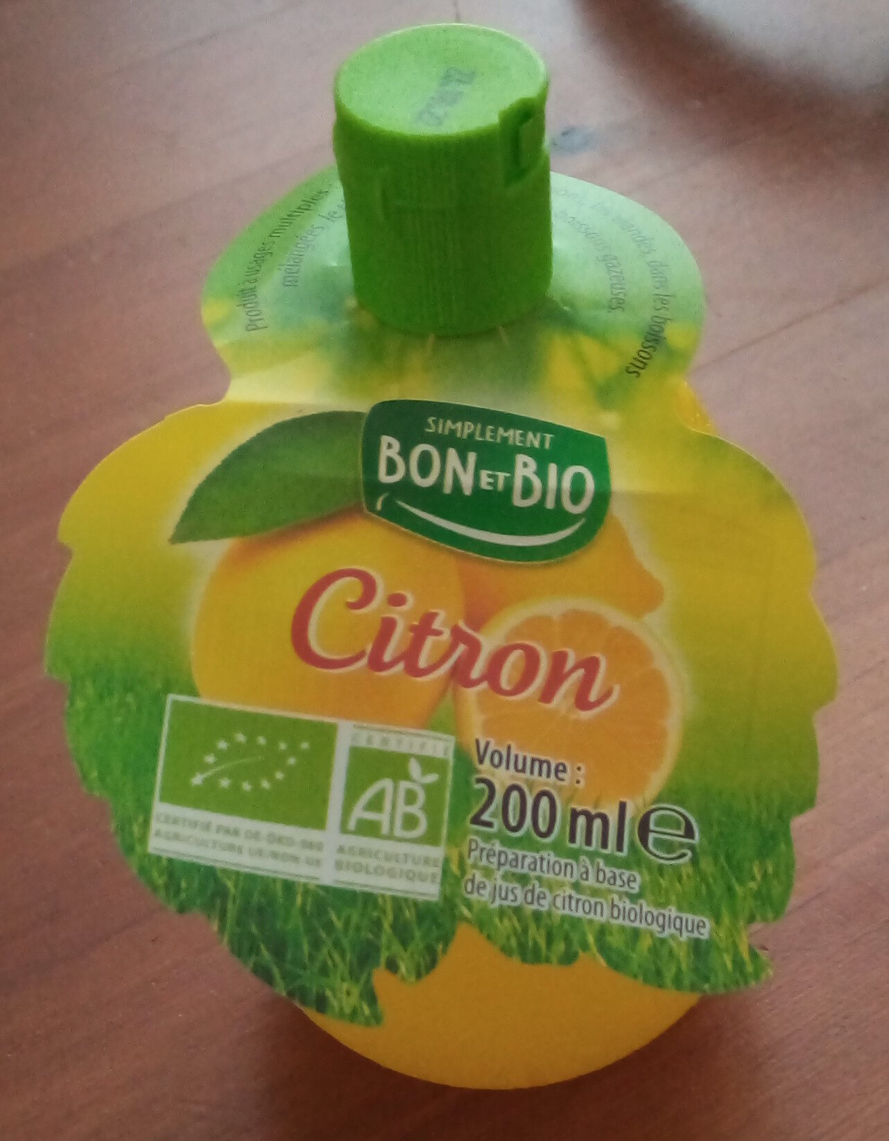 Jus de citron biologique - Produit - fr