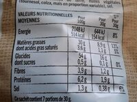 Lay's Recette paysanne nature - Tableau nutritionnel - fr