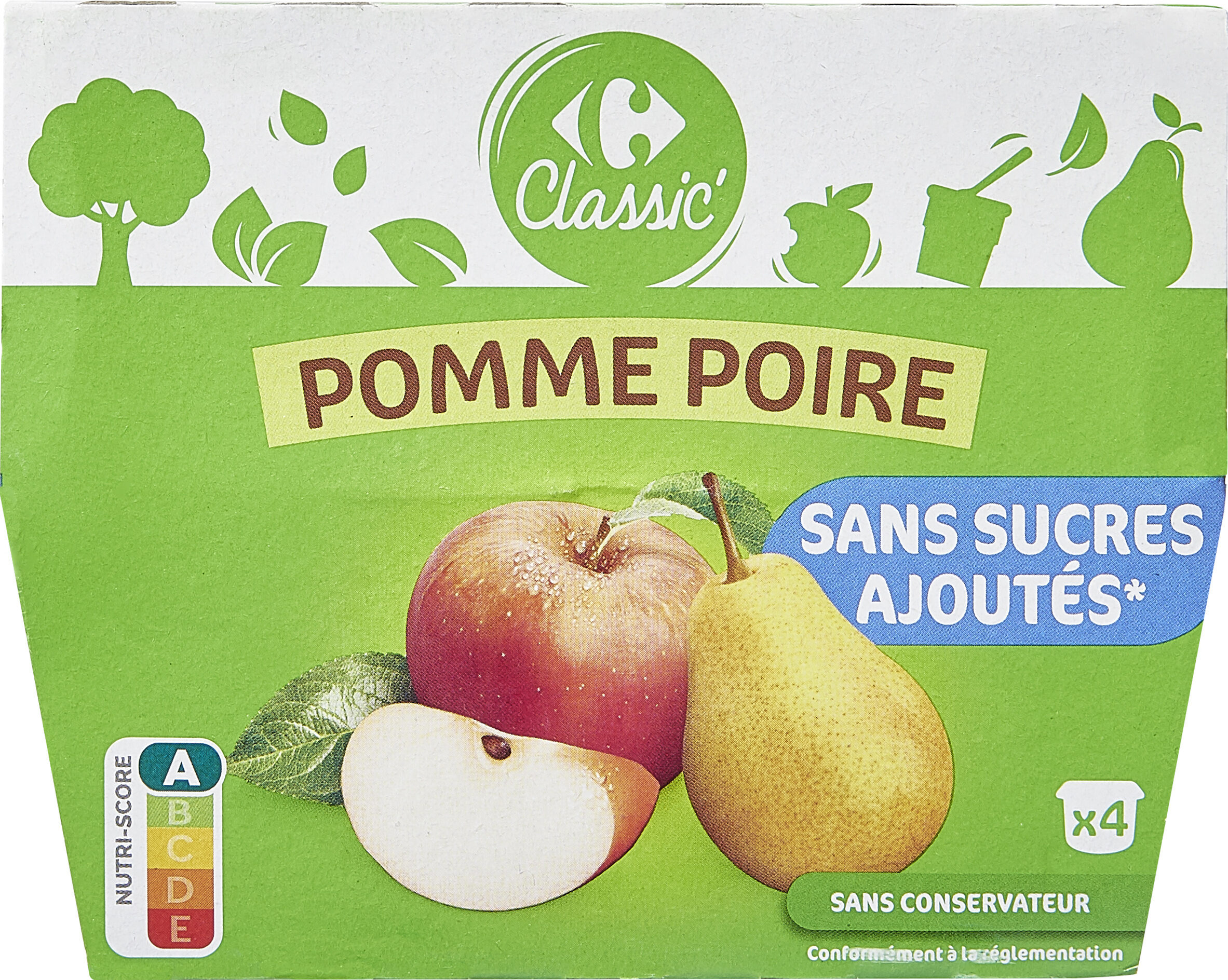 Pomme Poire Sans sucres ajoutés* - Produit - fr